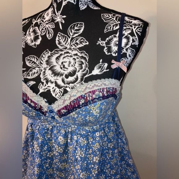 Floral Bustier Cami Camisole Ribbon Bow Sexy Cute Intimates Pajamas Flowers Lace - Picture 3 of 5